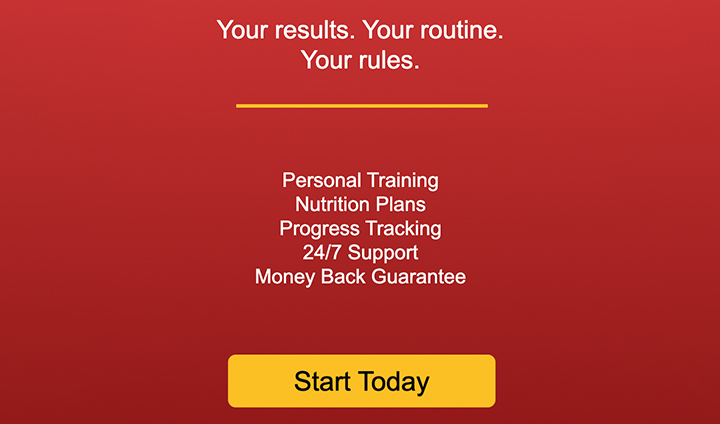 Basic HTML5 Half Page Fitness Ad